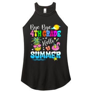 Bye Bye 4th Grade Hello Summer Graduation Teacher Student Women's Perfect Tri Rocker Tank