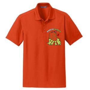 Babciasaurus Babcia 6 Dinosaur Mother's Day Great Gift Dry Zone Grid Polo