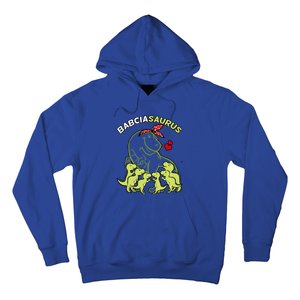 Babciasaurus Babcia 6 Dinosaur Mother's Day Great Gift Hoodie