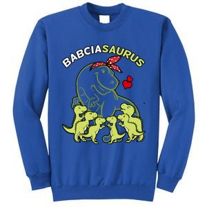 Babciasaurus Babcia 6 Dinosaur Mother's Day Great Gift Sweatshirt