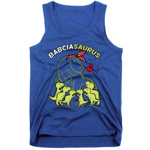 Babciasaurus Babcia 6 Dinosaur Mother's Day Great Gift Tank Top