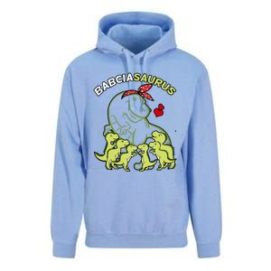 Babciasaurus Babcia 6 Dinosaur Mother's Day Great Gift Unisex Surf Hoodie