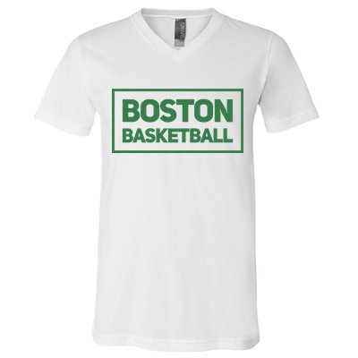 Boston Basketball V-Neck T-Shirt
