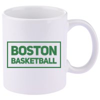 Boston Basketball 11oz C Handle Ceramic Mug