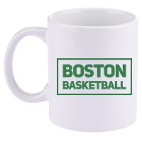 Boston Basketball 11oz C Handle Ceramic Mug
