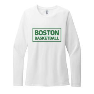 Boston Basketball Womens CVC Long Sleeve Shirt