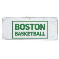 Boston Basketball Large Microfiber Waffle Golf Towel