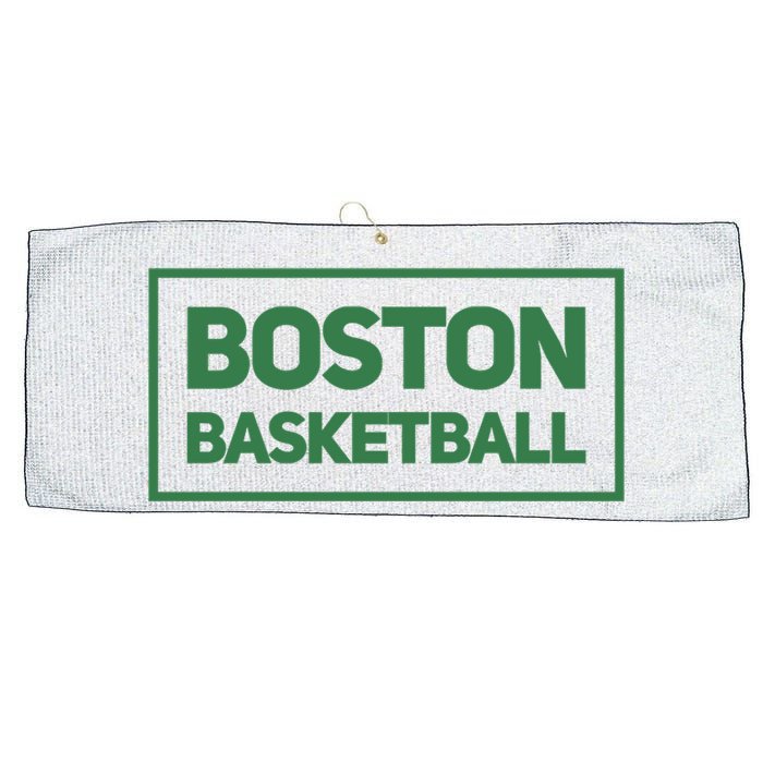 Boston Basketball Large Microfiber Waffle Golf Towel