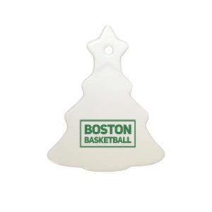 Boston Basketball Ceramic Tree Ornament