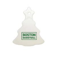 Boston Basketball Ceramic Tree Ornament