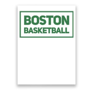 Boston Basketball Poster