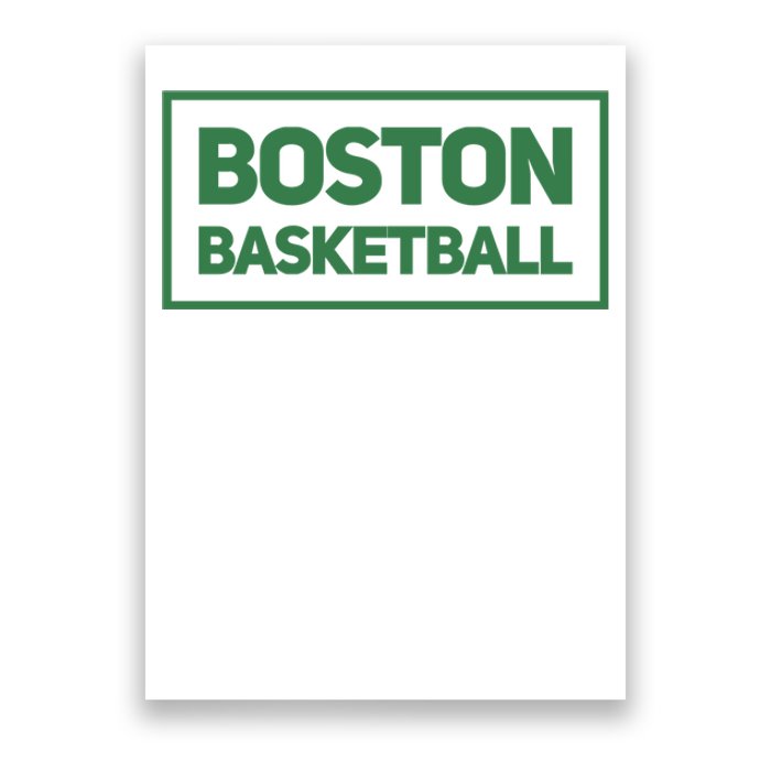 Boston Basketball Poster