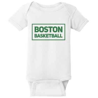 Boston Basketball Baby Bodysuit