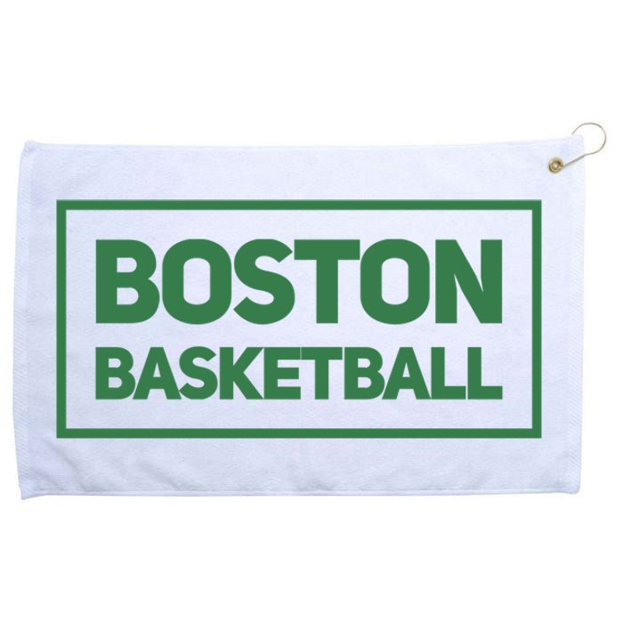 Boston Basketball Grommeted Golf Towel