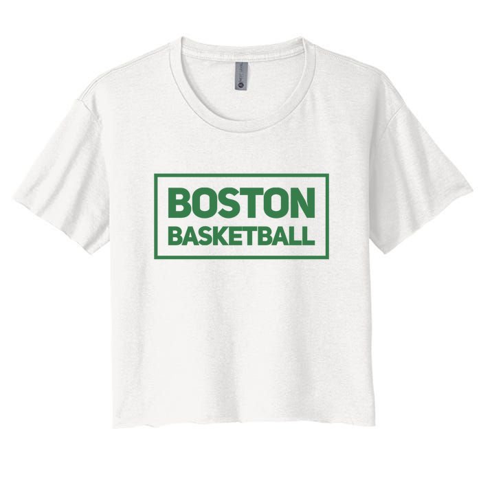 Boston Basketball Women's Crop Top Tee