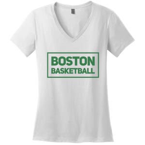 Boston Basketball Women's V-Neck T-Shirt