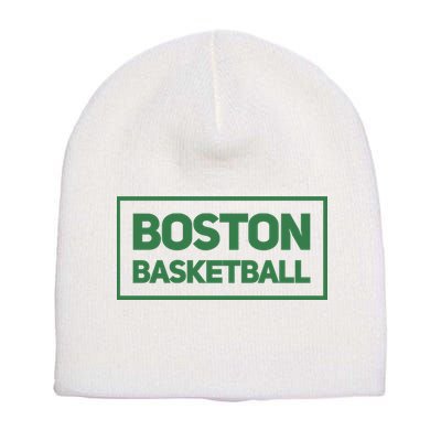 Boston Basketball Short Acrylic Beanie