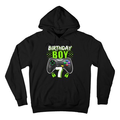 Birthday Boy 7 Video Game Controller Gamer 7th Birthday Gift TShirt Hoodie