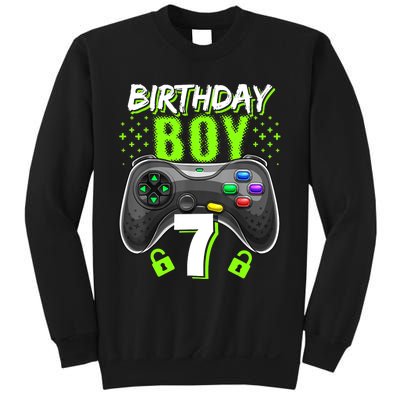 Birthday Boy 7 Video Game Controller Gamer 7th Birthday Gift TShirt Sweatshirt