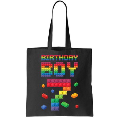 Birthday Boy 7 Years Old Seven Master Builder Building Lover Bag