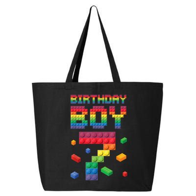 Birthday Boy 7 Years Old Seven Master Builder Building Lover 25L Jumbo Tote