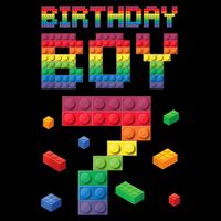 Birthday Boy 7 Years Old Seven Master Builder Building Lover Zip Tote Bag