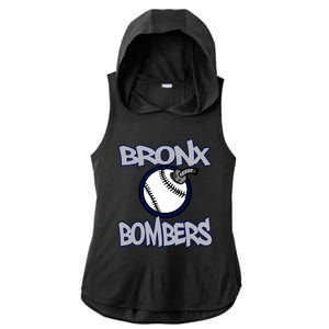 Bronx Bombers Alternate Ladies PosiCharge Tri-Blend Wicking Draft Hoodie Tank