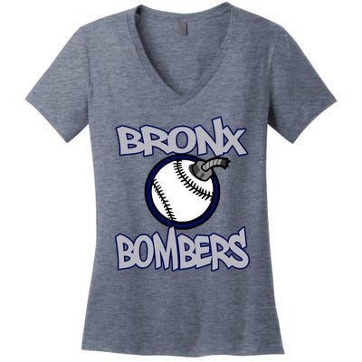 Bronx Bombers Alternate Women's V-Neck T-Shirt