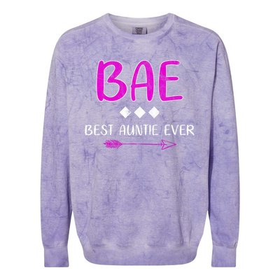 Bae Best Auntie Ever Colorblast Crewneck Sweatshirt