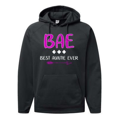 Bae Best Auntie Ever Performance Fleece Hoodie