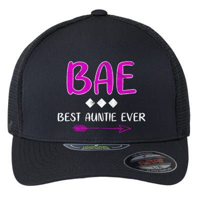 Bae Best Auntie Ever Flexfit Unipanel Trucker Cap
