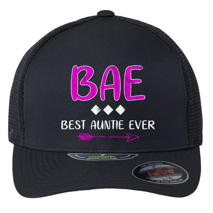 Bae Best Auntie Ever Flexfit Unipanel Trucker Cap