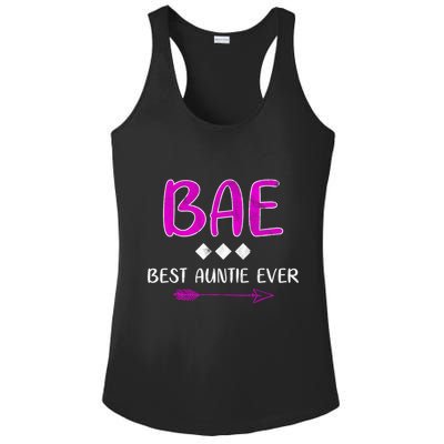 Bae Best Auntie Ever Ladies PosiCharge Competitor Racerback Tank