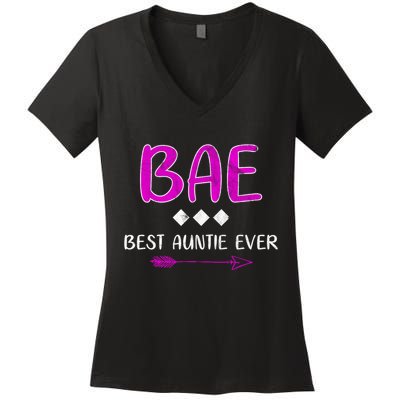 Bae Best Auntie Ever Women's V-Neck T-Shirt