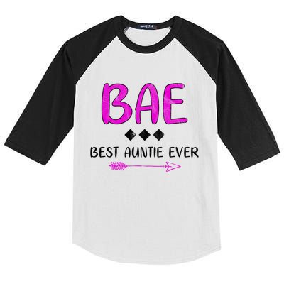 Bae Best Auntie Ever Kids Colorblock Raglan Jersey