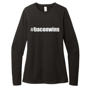 #Baconwins Womens CVC Long Sleeve Shirt