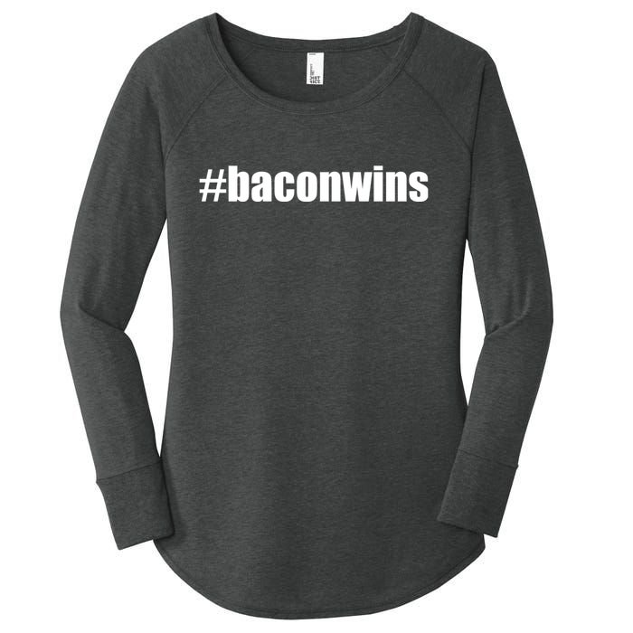 #Baconwins Women's Perfect Tri Tunic Long Sleeve Shirt