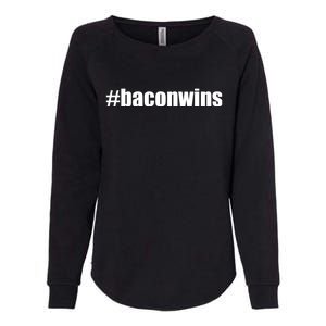 #Baconwins Womens California Wash Sweatshirt