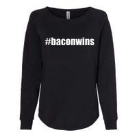 #Baconwins Womens California Wash Sweatshirt