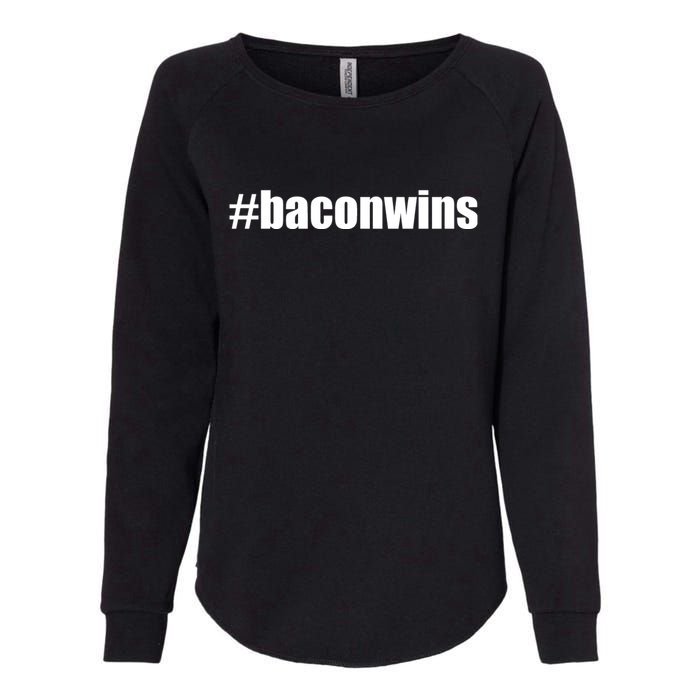 #Baconwins Womens California Wash Sweatshirt