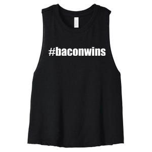 #Baconwins Women's Racerback Cropped Tank