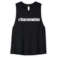 #Baconwins Women's Racerback Cropped Tank