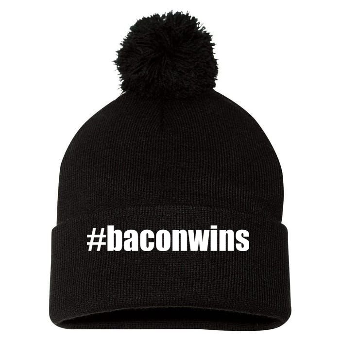 #Baconwins Pom Pom 12in Knit Beanie