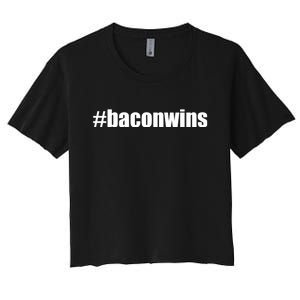 #Baconwins Women's Crop Top Tee