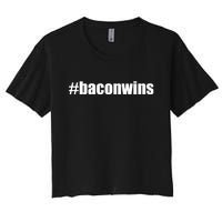 #Baconwins Women's Crop Top Tee