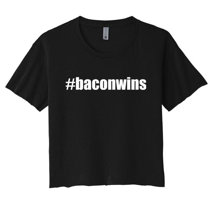 #Baconwins Women's Crop Top Tee