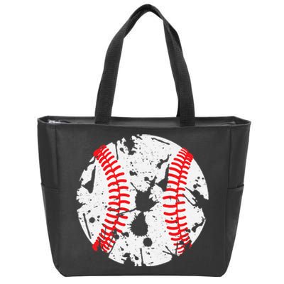 Baseball Zip Tote Bag