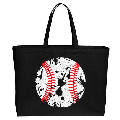 Baseball Cotton Canvas Jumbo Tote