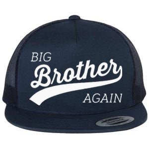 Big Brother Again Design With Arrow And Heart Flat Bill Trucker Hat