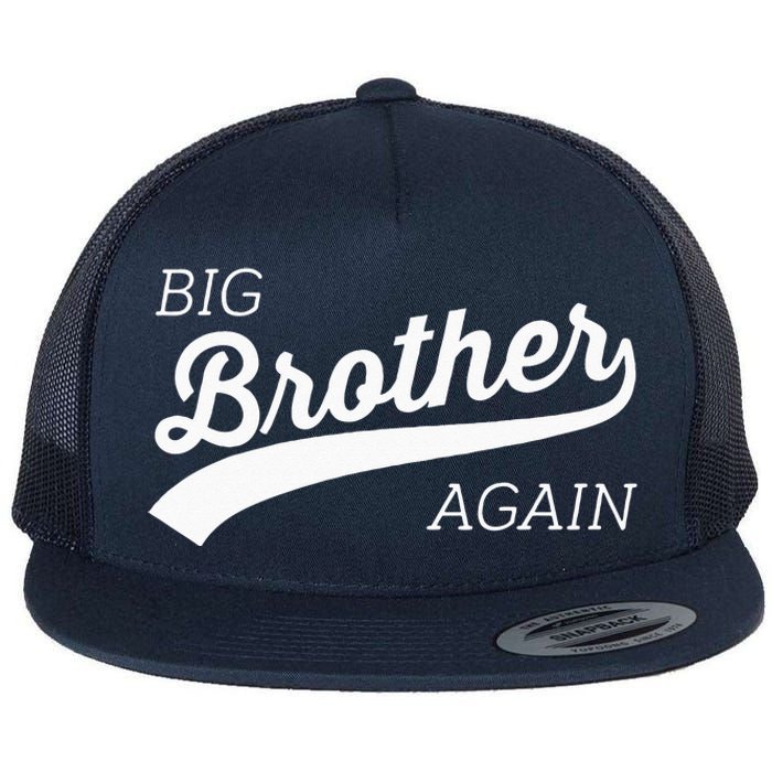 Big Brother Again Design With Arrow And Heart Flat Bill Trucker Hat